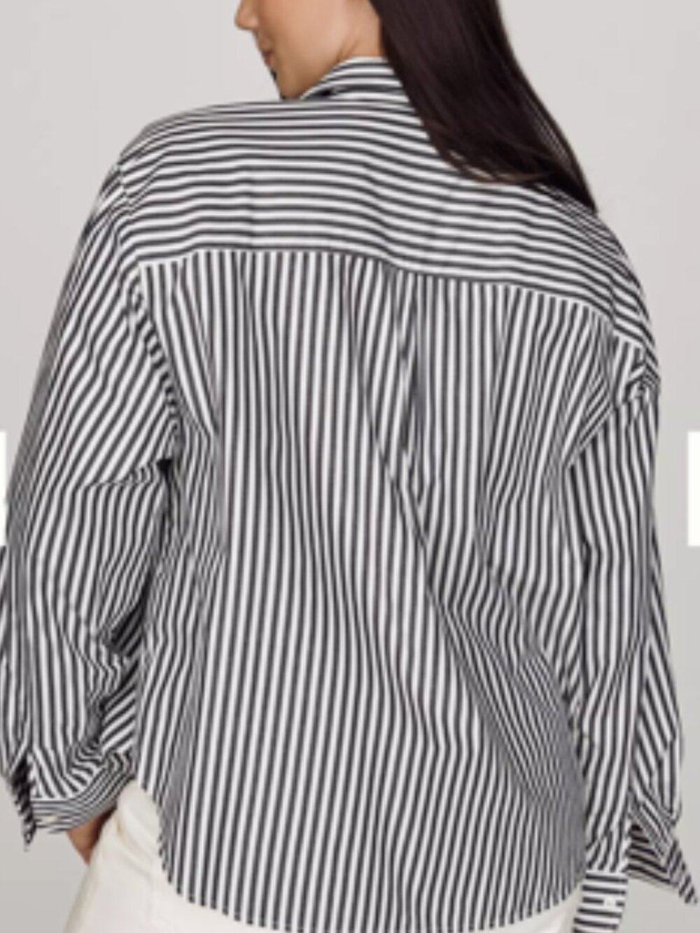NWT Shrunken Bennett Button Down Shirt By Maeve - Picture 9 of 15